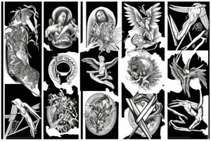 Creation of Adam, fallen angle tattoo idea