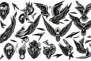 Creation of Adam, fallen angle tattoo idea