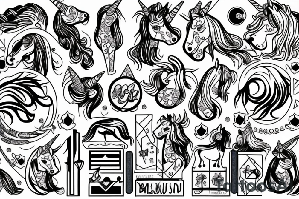 My unicorn baz tattoo idea