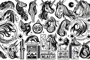 My unicorn baz tattoo idea