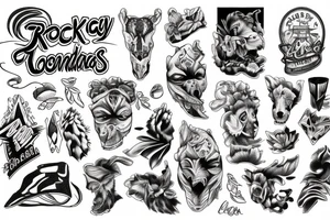 Rocky Mountains tattoo idea