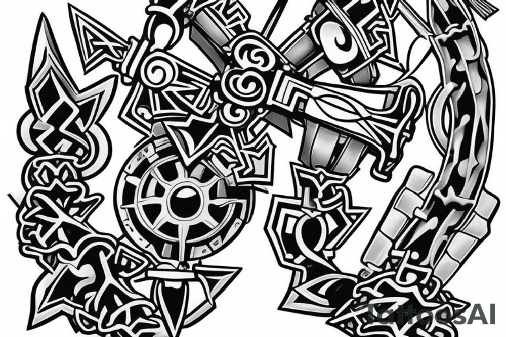 Kingdom Hearts Keyblade for my whole fore arm tattoo idea
