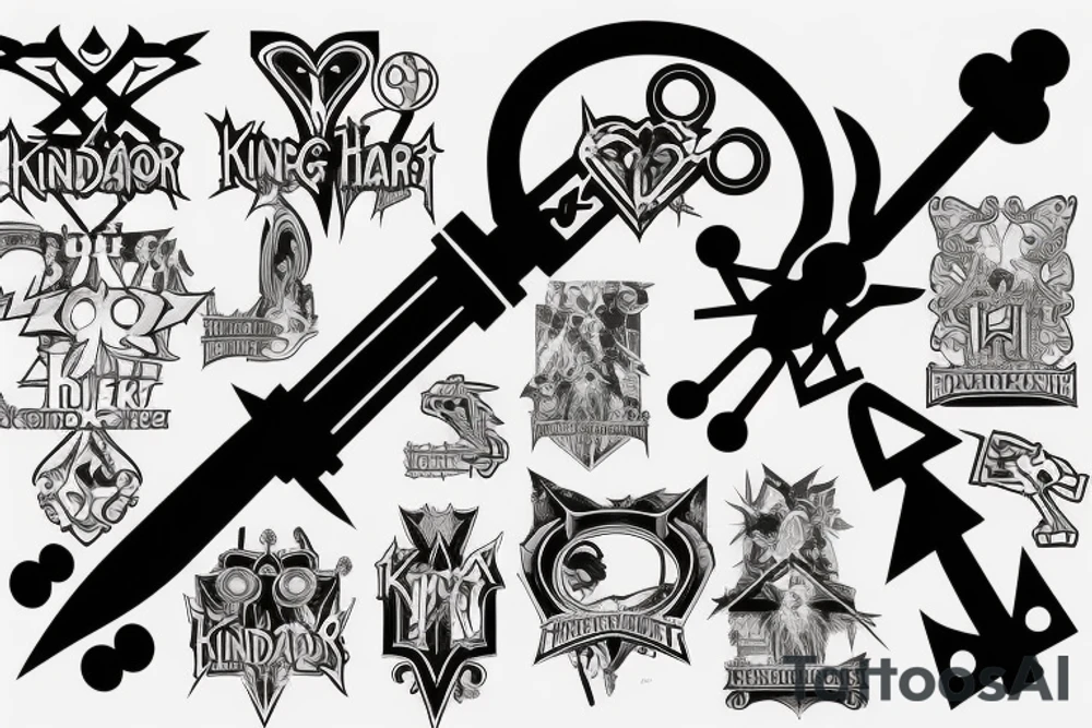 A Kingdom Hearts Keyblade. tattoo idea