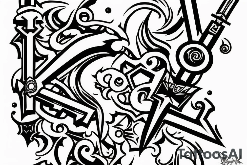 A Kingdom Hearts Keyblade. tattoo idea