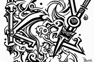 A Kingdom Hearts Keyblade. tattoo idea