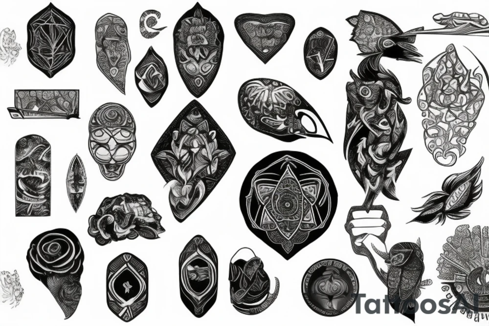 vegvasir tattoo idea