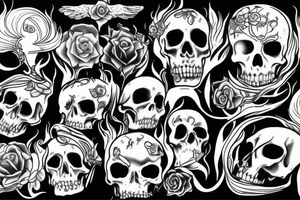 memento mori flame tattoo idea