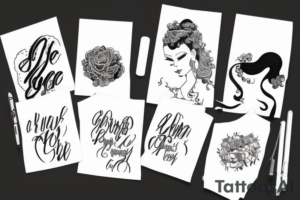 ah xiao black girl tattoo idea