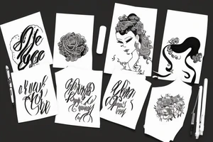 ah xiao black girl tattoo idea
