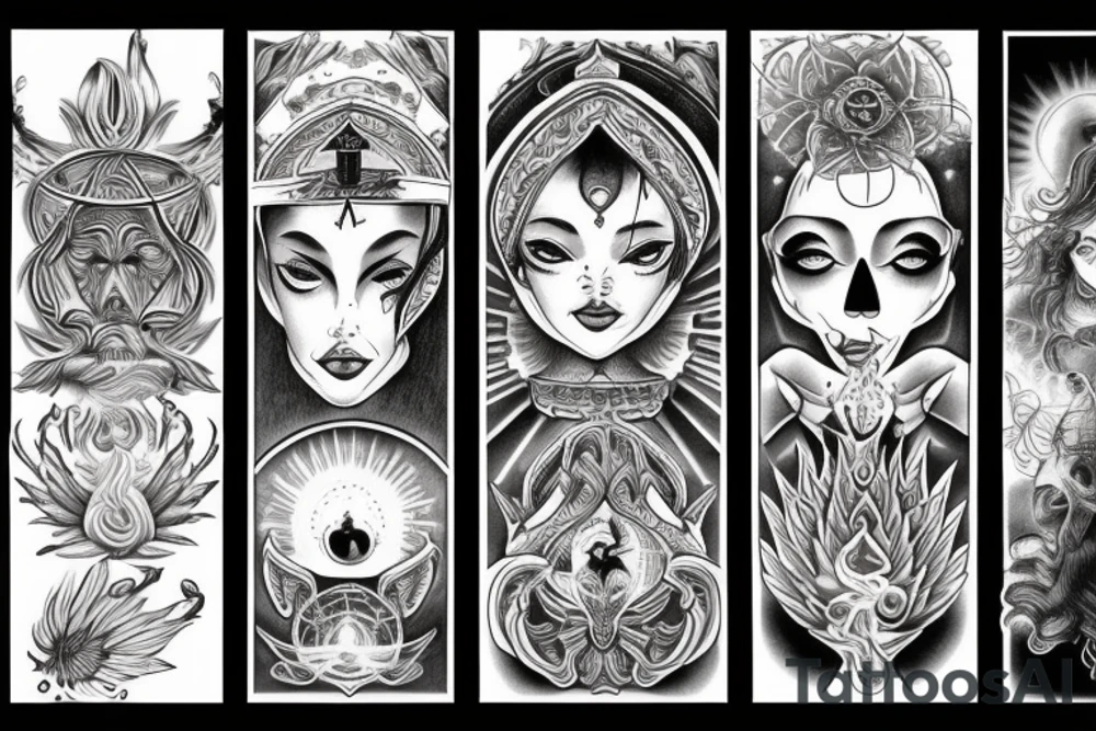 persons of high spiritual attainment in a state of ecstasy or super conciousness. tattoo idea