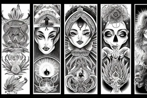 persons of high spiritual attainment in a state of ecstasy or super conciousness. tattoo idea