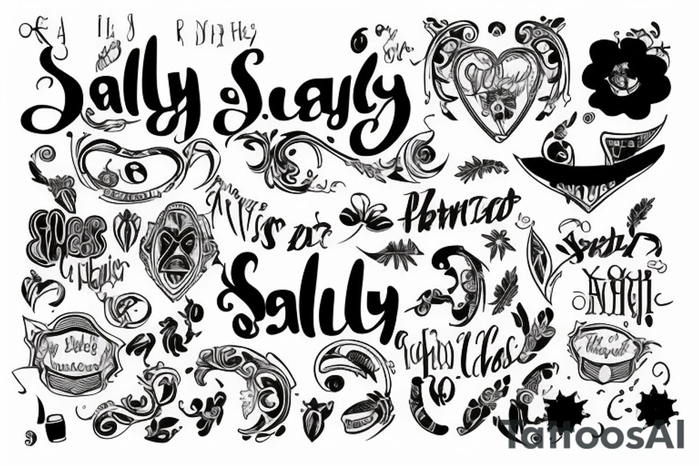 The name Sally tattoo idea