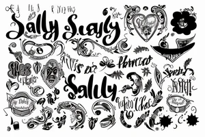 The name Sally tattoo idea