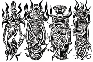 trident tattoo idea