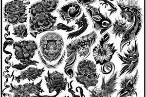 Neo-Traditional
 mixed filipino style tattoo idea