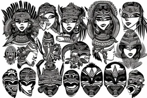 Tribal
 mixed filipino style tattoo idea