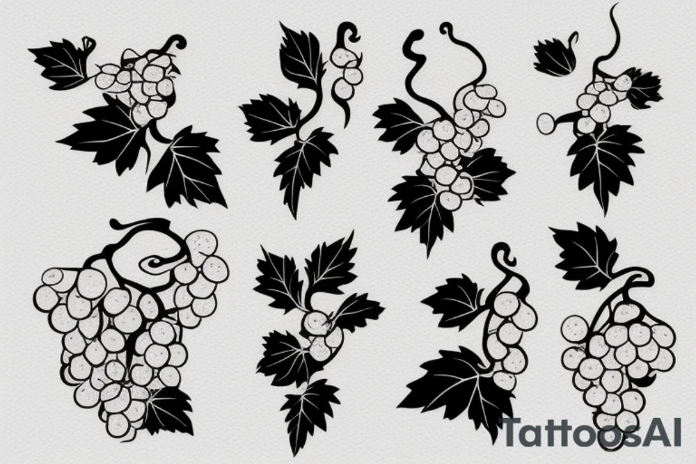 Grape vine tattoo idea