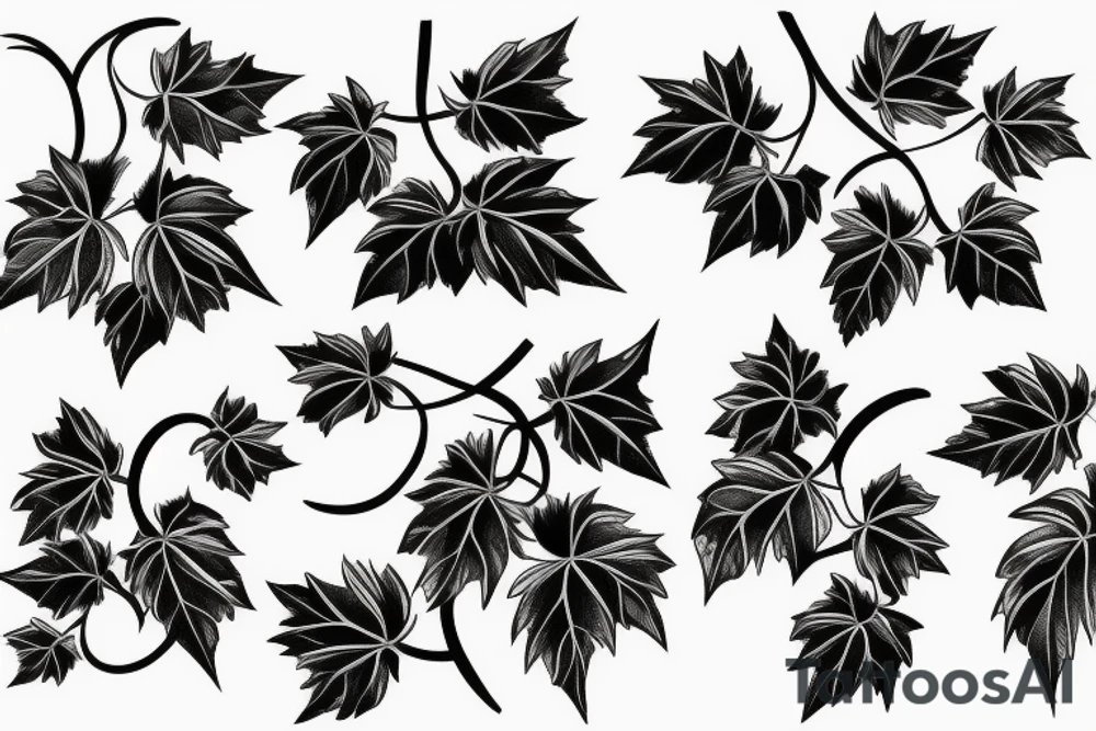 Grape vine tattoo idea