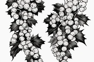 Grape vine tattoo idea
