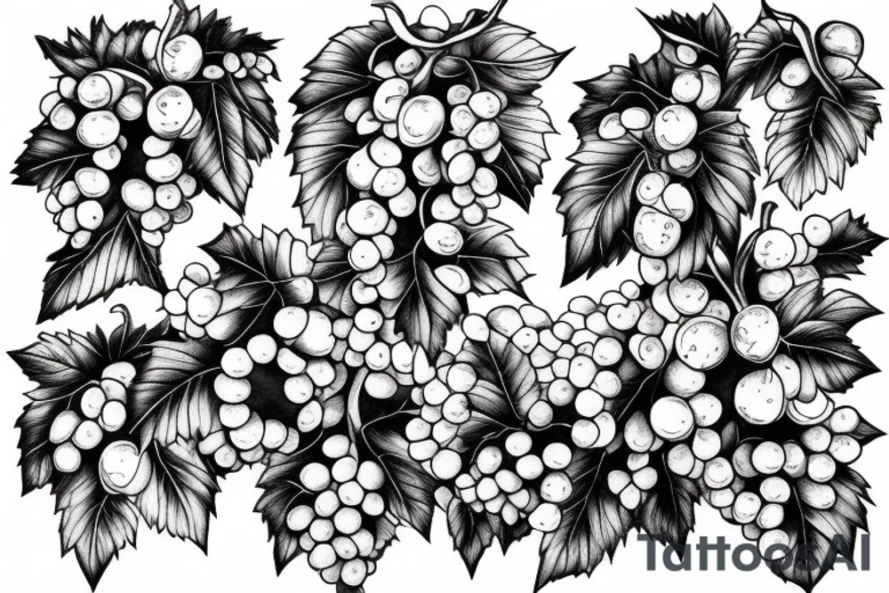 Grape vine tattoo idea
