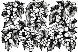 Grape vine tattoo idea