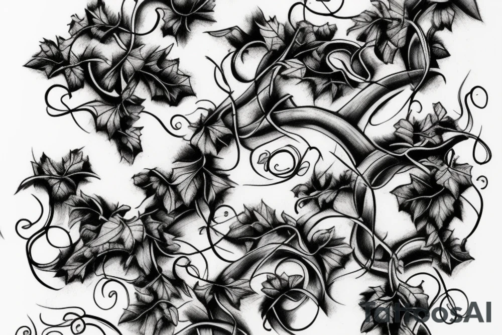 Grape vine tattoo idea
