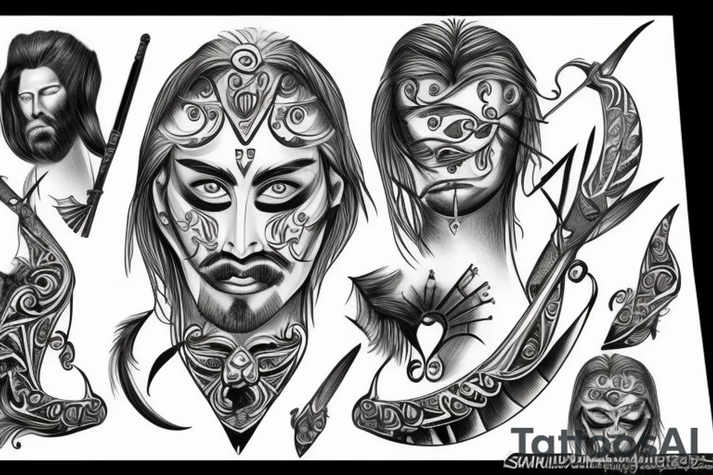 samuray warrior tattoo idea