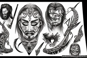 samuray warrior tattoo idea