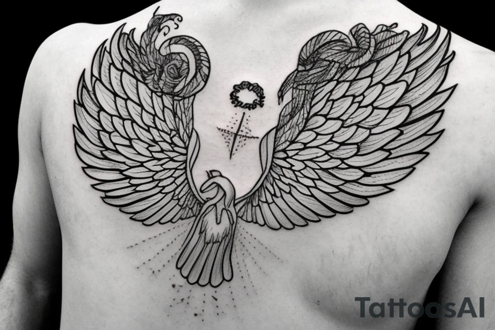 Wings focus on  Me, not on the storm. Mathew 14: 22-33 tattoo idea