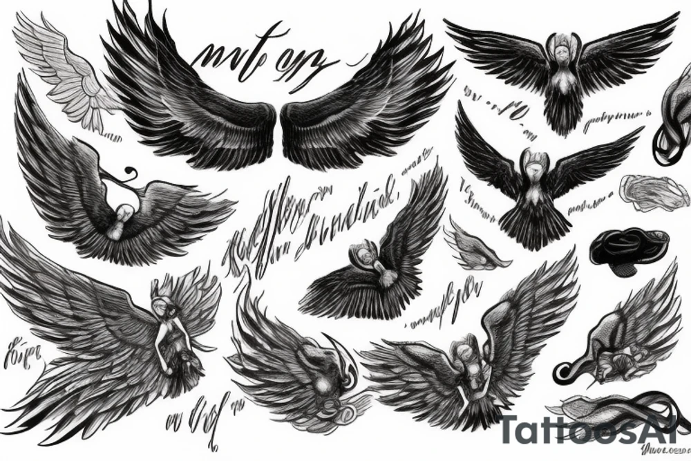 Wings focus on  Me, not on the storm. Mathew 14: 22-33 tattoo idea