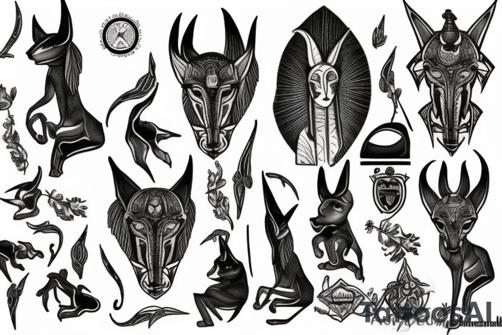 anubis tattoo idea