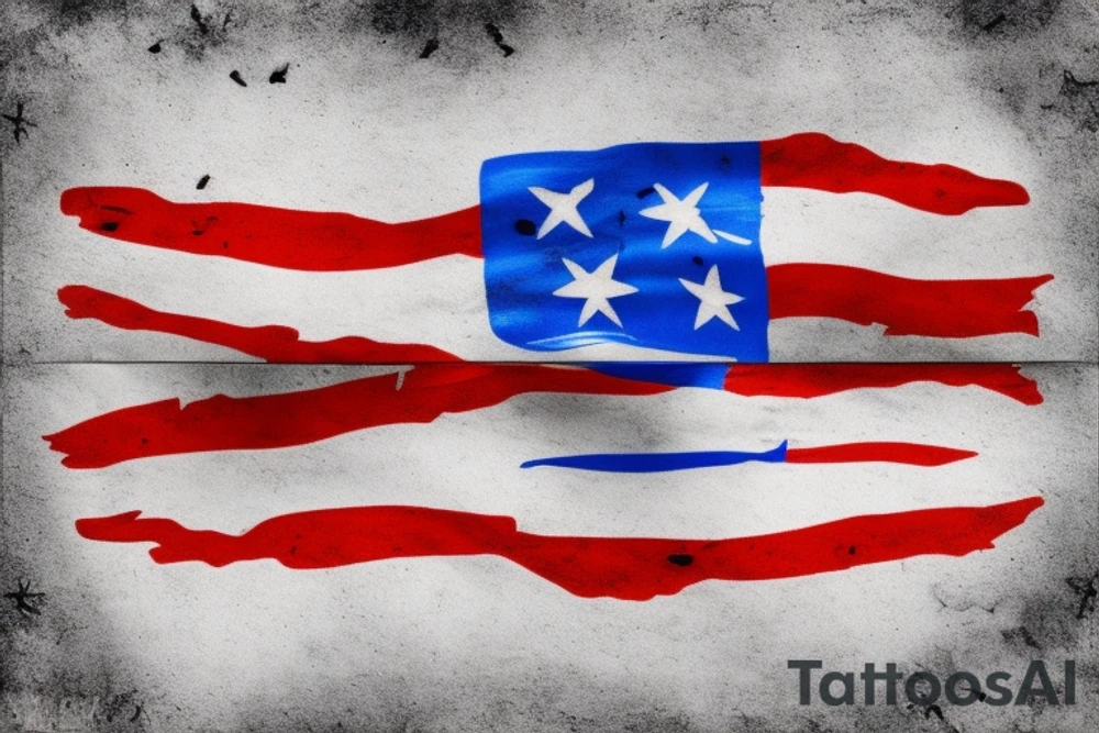 Puerto Rican Flag and Nicaraguan Flag tattoo idea