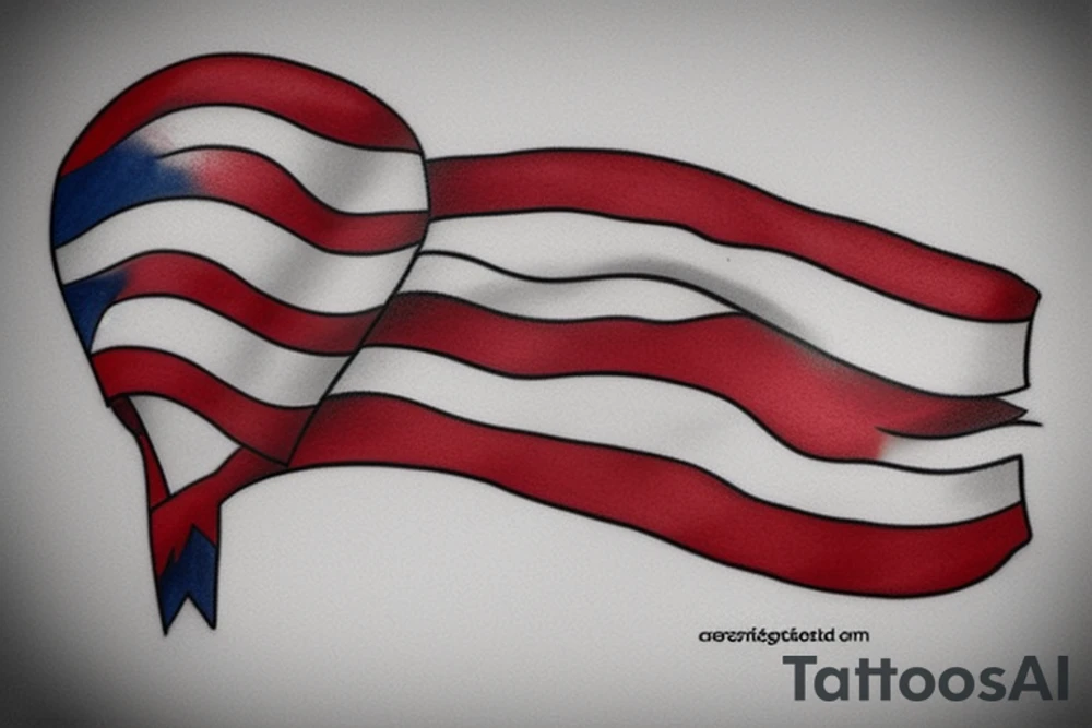 Puerto Rican Flag tattoo idea