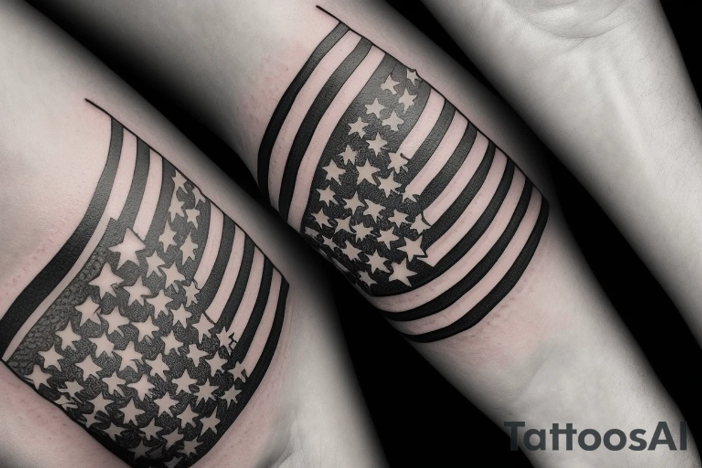 Puerto Rican Flag tattoo idea