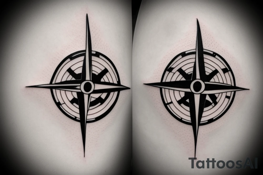 Minimalist,  compass, family, DNA tattoo idea