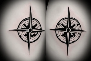 Minimalist,  compass, family, DNA tattoo idea