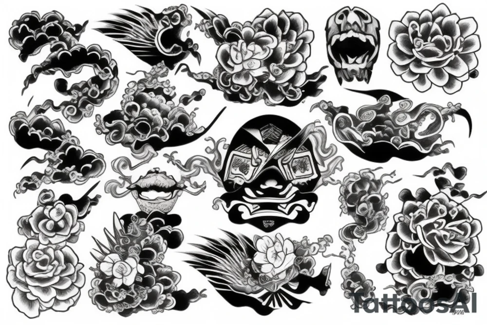 japanese tattoo style tattoo idea