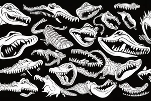 crocodile tattoo idea