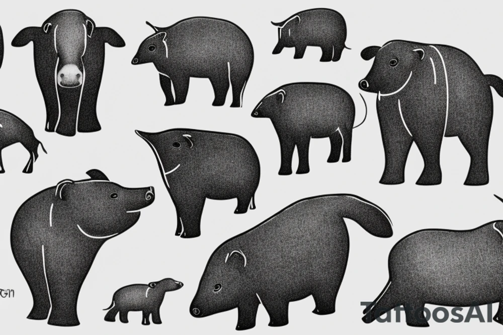 tapir tattoo idea
