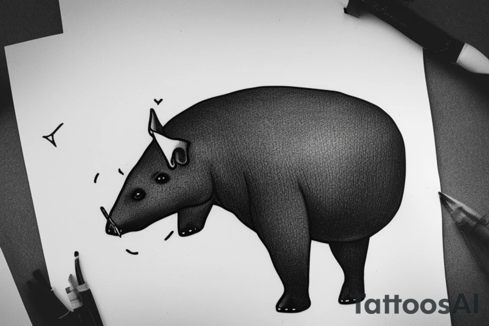 tapir tattoo idea