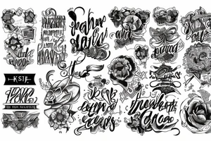 background of a text tattoo idea
