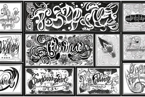 background of a text tattoo idea