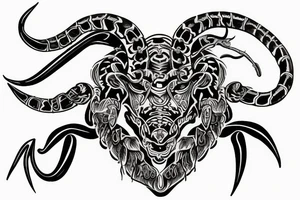 Taurus and scorpion tattoo idea
