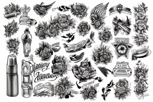 Country and city tattoo tattoo idea