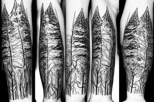 Lord of the rings forest tattoo idea