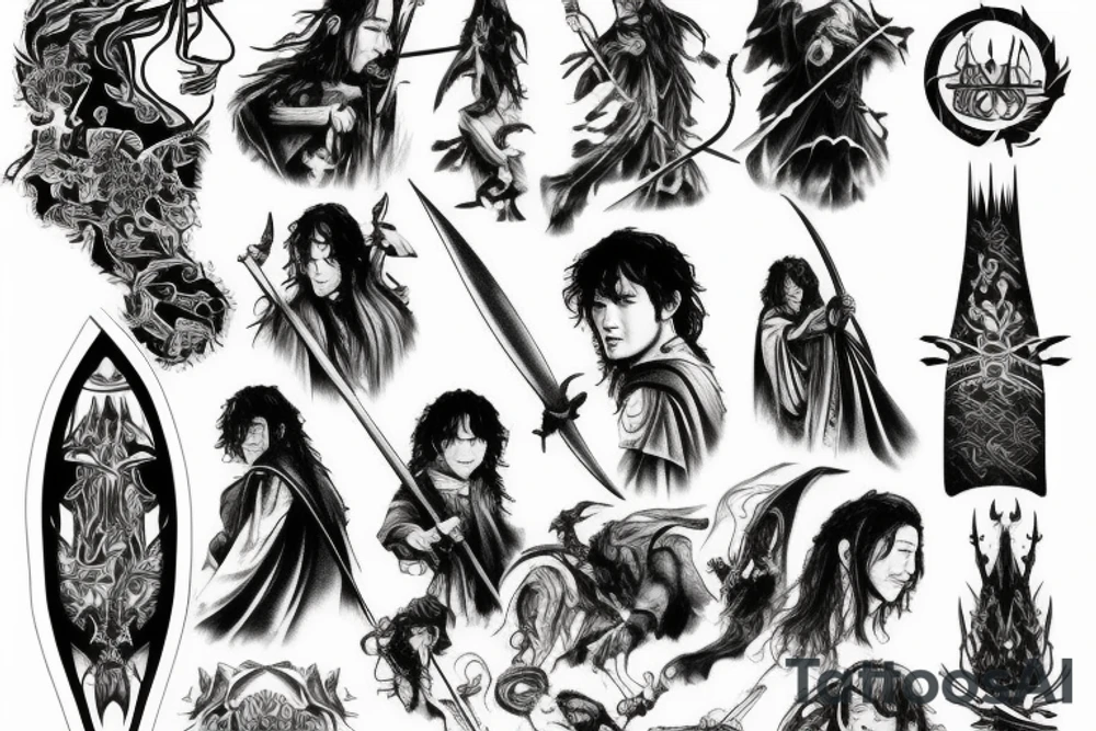 Lord of the rings tattoo idea