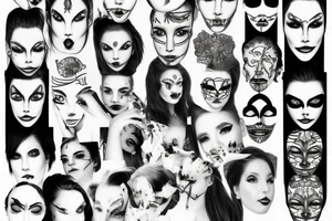 Empty face tattoo idea
