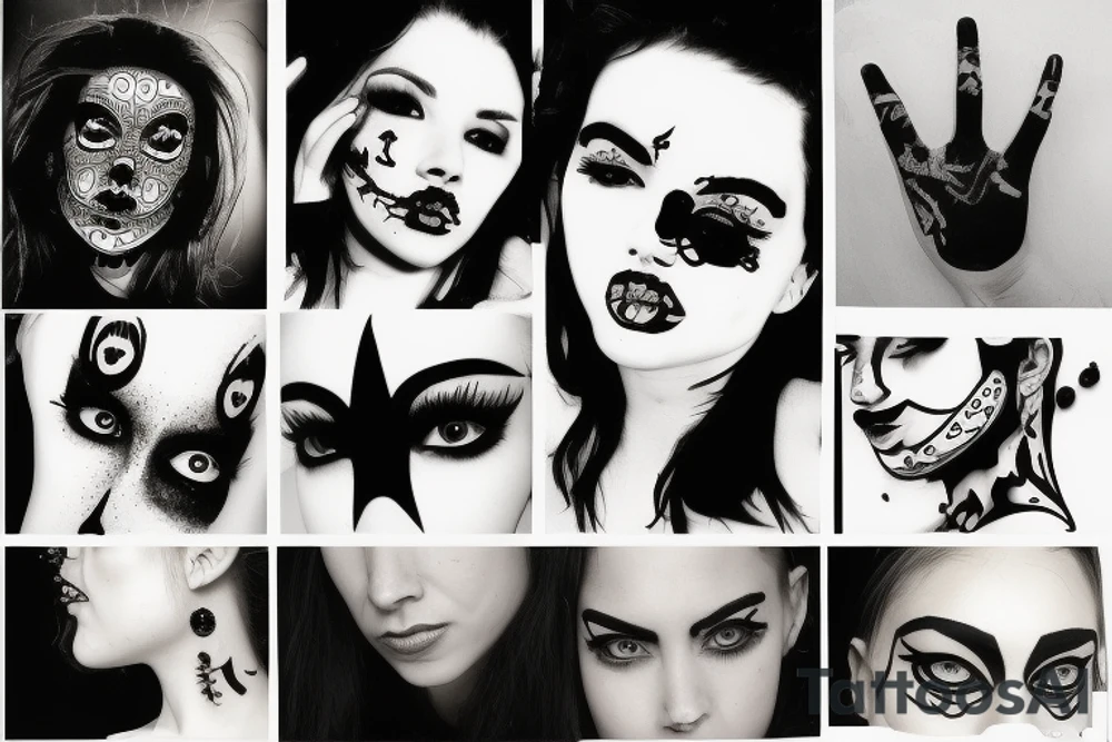 Empty face tattoo idea
