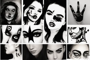 Empty face tattoo idea