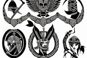 Roman warrior tattoo idea